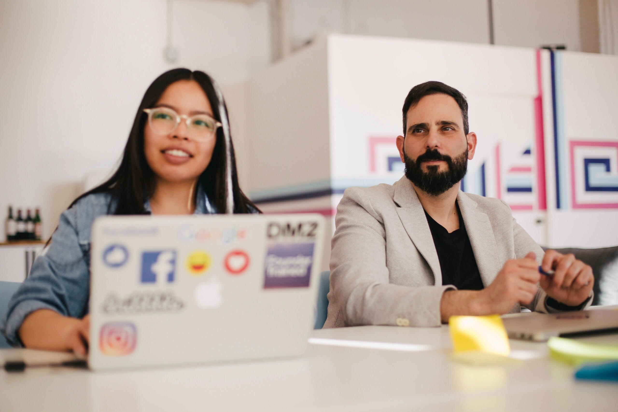 Our Digital marketing agency London employees working on laptop